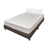 Combo Base Cama y Colchón Multisleep Blanco y Cafe Queen 160 X 190 Cm Firmeza Medio Doble Faz - COLCHONES | Bylmo