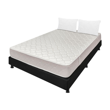 Combo Base Cama y Colchón Multisleep Blanco y Negro Doble 140 X 190 Cm Firmeza Medio Doble Faz - COLCHONES | Bylmo