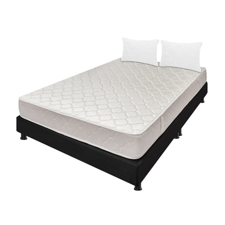 Combo Base Cama y Colchón Multisleep Blanco y Negro Queen 160 X 190 Cm Firmeza Medio Doble Faz - COLCHONES | Bylmo