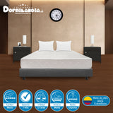 Combo Base Cama y Colchón Multisleep Blanco y Gris Semidoble 120 X 190 Cm Firmeza Medio Doble Faz - COLCHONES | Bylmo