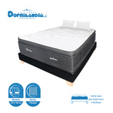 Combo Base Cama y Colchón Supra Negro Semidoble 120 X 190 Cm Firmeza Medio Doble Faz - COLCHONES | Bylmo