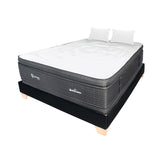 Combo Base Cama y Colchón Supra Negro Doble 140 X 190 Cm Firmeza Medio Doble Faz - COLCHONES | Bylmo