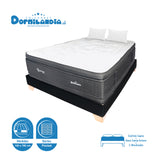 Combo Base Cama y Colchón Supra Negro Doble 140 X 190 Cm Firmeza Medio Doble Faz - COLCHONES | Bylmo