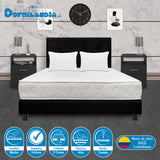 Combo Colchón Macizo Blanco y Negro Doble 140 X 190 Cm Firmeza Firme Doble Faz Con Cabecero y Base Cama - COLCHONES | Bylmo