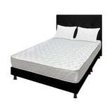 Combo Colchón Macizo Blanco y Negro Queen 160 X 190 Cm Firmeza Firme Doble Faz Con Cabecero y Base Cama - COLCHONES | Bylmo