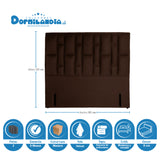 Combo Colchón Supra Azul y Cafe Doble 140 X 190 Cm Firmeza Medio Doble Faz Con Cabecero y Base Cama - COLCHONES | Bylmo