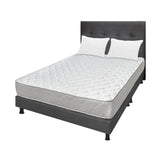 Combo Colchón Ultraflex Blanco y Gris King 200 X 200 Cm Firmeza Firme Doble Faz Con Cabecero y Base Cama - COLCHONES | Bylmo