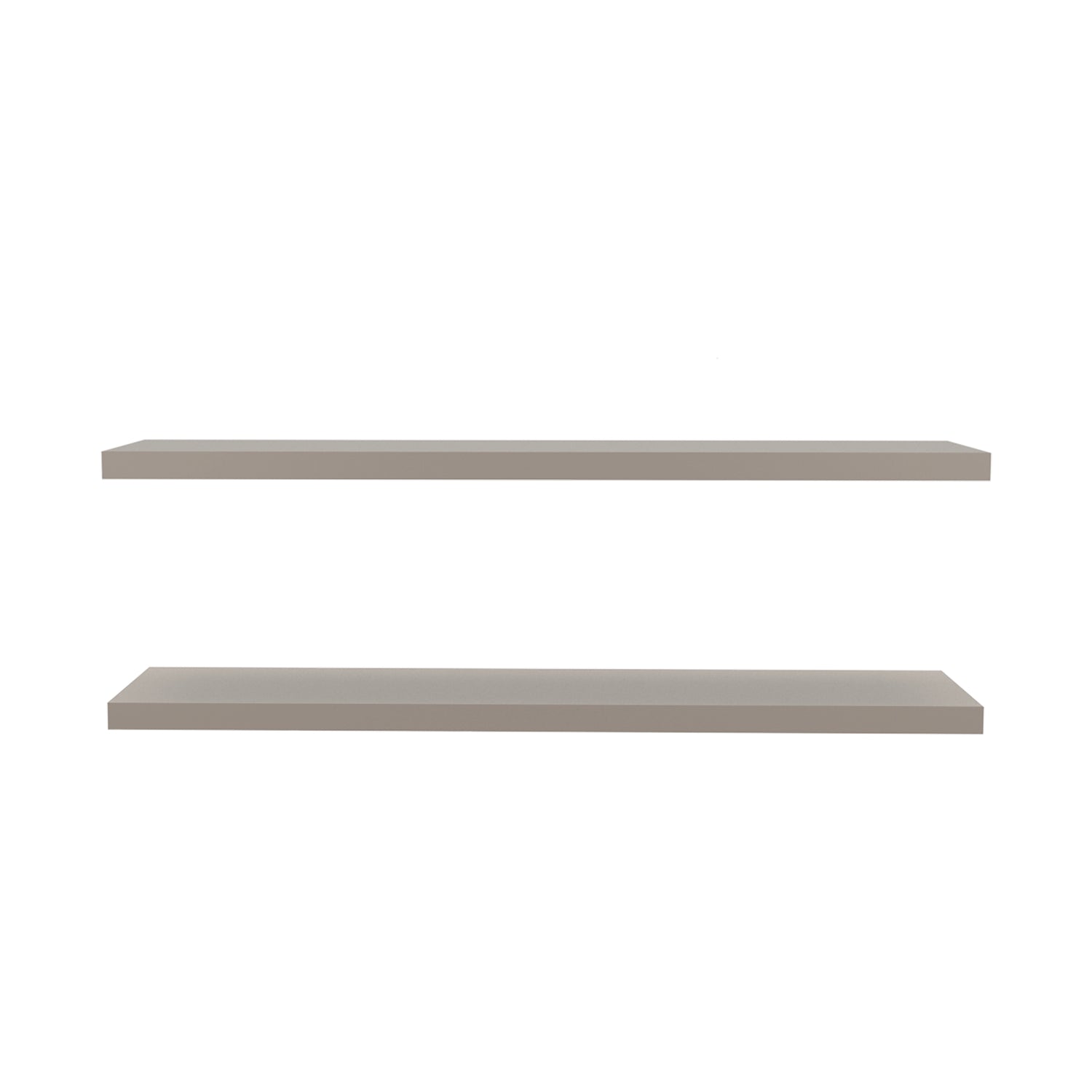 Set de 2 Repisas Taupe 120x3.8cm Rectangular Minimalista - REPISAS | Bylmo