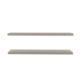 Set de 2 Repisas Taupe 120x3.8cm Rectangular Minimalista - REPISAS | Bylmo