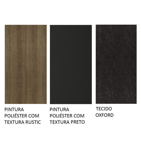 Combo Comedor y Sillas Renata Marron y Negro Oxford 160x79cm Cuadrado de Seis Puestos con Seis Sillas - COMEDORES | Bylmo
