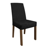 Combo Comedor y Sillas Renata Marron y Negro Oxford 160x79cm Cuadrado de Seis Puestos con Seis Sillas - COMEDORES | Bylmo