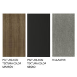 Combo Comedor y Sillas Renata Marron con Negro y Plata 160x79cm Cuadrado de Seis Puestos con Seis Sillas - COMEDORES | Bylmo