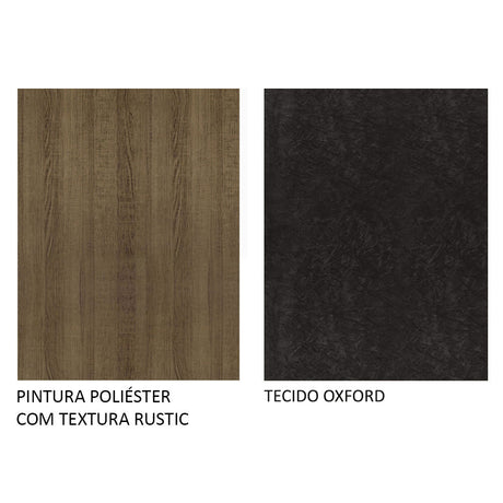 Combo Comedor y Sillas Tainá Marron Oxford 104x78cm Cuadrado de Dos Puestos con Dos Sillas - COMEDORES | Bylmo