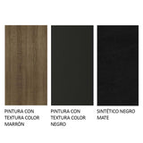 Combo Comedor Y Sillas Talita Marron Y Negro 104x78cm Rectangular De Cuatro Puestos Con Cuatro Sillas - COMEDORES | Bylmo