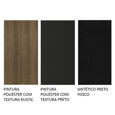 Combo Comedor y Sillas Tifani Marron y Negro 90x78cm Cuadrado de Cuatro Puestos con Cuatro Sillas - COMEDORES | Bylmo