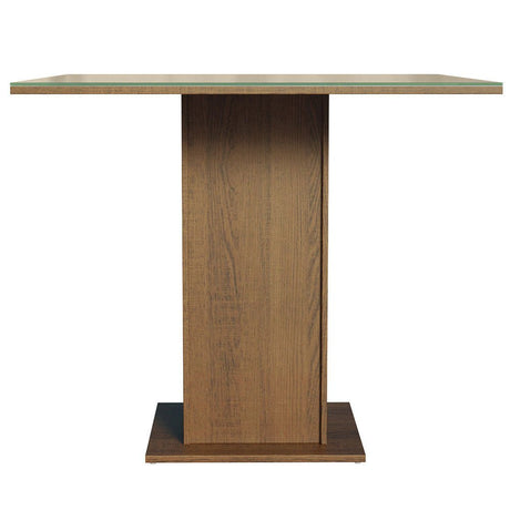 Comedor Marron y Crema 90x78cm Cuadrado de Cuatro Puestos Sin Sillas - COMEDORES | Bylmo