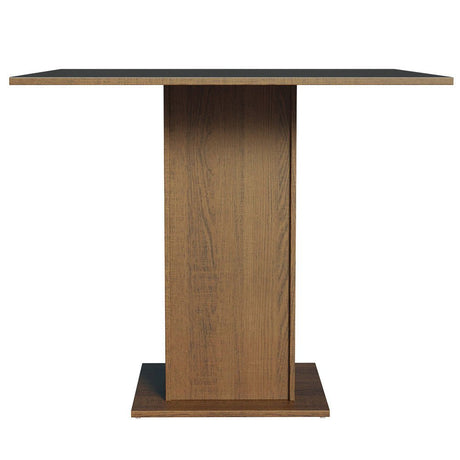 Comedor Marron y Negro 90x78cm Cuadrado de Cuatro Puestos Sin Sillas - COMEDORES | Bylmo