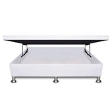 Cama Baúl Blanco 140x43Cm Para Cochón Doble 140 X 190 Cm de Apertura Horizontal - CAMAS | Bylmo