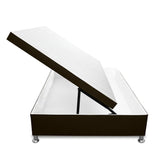 Cama Baúl Cafe 140x43Cm Para Cochón Doble 140 X 190 Cm de Apertura Horizontal - CAMAS | Bylmo