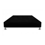 Base Cama Negro 90x30Cm Para Cochón Sencillo 90 X 190 Cm Con Pestaña - CAMAS | Bylmo