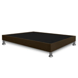 Base Cama Cafe 120x30Cm Para Cochón Semidoble 120 X 190 Cm Con Pestaña - CAMAS | Bylmo