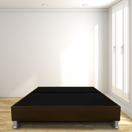 Base Cama Dividida Cafe 160x30Cm Para Cochón Queen 160 X 190 Cm Con Pestaña - CAMAS | Bylmo