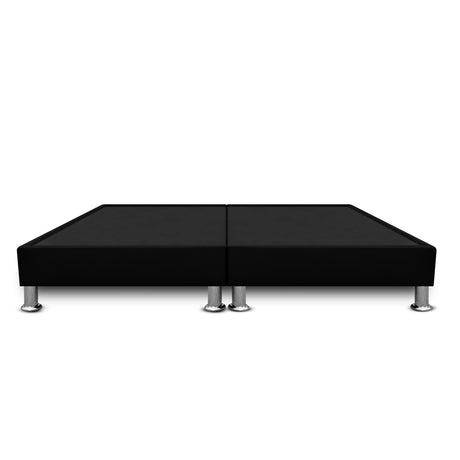 Base Cama Dividida Negro 160x30Cm Para Cochón Queen 160 X 190 Cm Con Pestaña - CAMAS | Bylmo