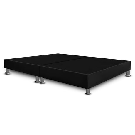 Base Cama Dividida Negro 160x30Cm Para Cochón Queen 160 X 190 Cm Con Pestaña - CAMAS | Bylmo