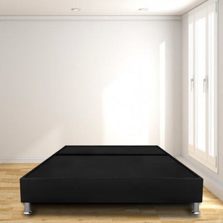 Base Cama Dividida Negro 160x30Cm Para Cochón Queen 160 X 190 Cm Con Pestaña - CAMAS | Bylmo