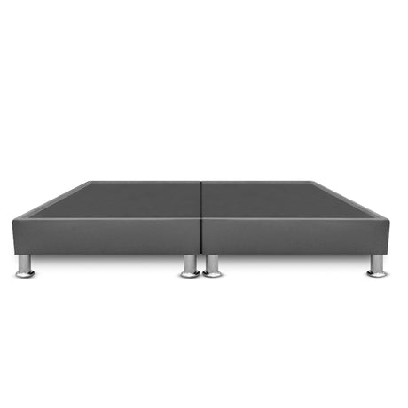 Base Cama Dividida Gris 160x30Cm Para Cochón Queen 160 X 190 Cm Con Pestaña - CAMAS | Bylmo