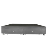 Base Cama Gris 90x40Cm Para Cochón Sencillo 90 X 190 Cm Con Cajones - CAMAS | Bylmo
