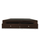 Base Cama Cafe 120x40Cm Para Cochón Semidoble 120 X 190 Cm Con Cajones - CAMAS | Bylmo