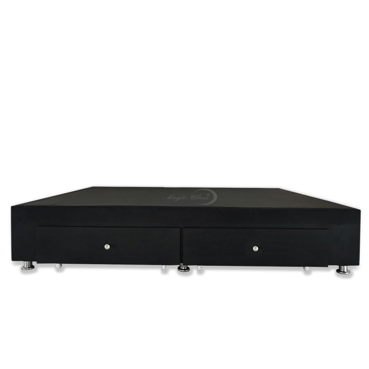 Base Cama Negro 120x40Cm Para Cochón Semidoble 120 X 190 Cm Con Cajones - CAMAS | Bylmo