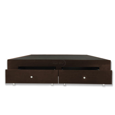 Base Cama Cafe 140x40Cm Para Cochón Doble 140 X 190 Cm Con Cajones - CAMAS | Bylmo