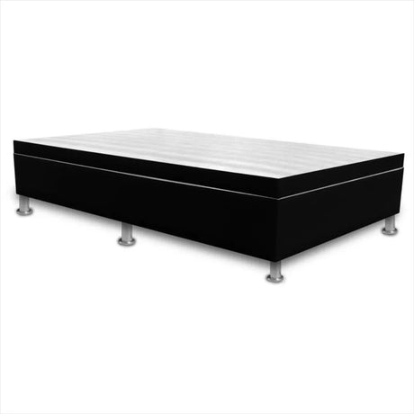 Cama Baúl Negro 120x43Cm Para Cochón Semidoble 120 X 190 Cm de Apertura Vertical - CAMAS | Bylmo