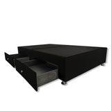 Base Cama Dividida Negro 120x40Cm Para Cochón Dividida Semidoble 120 X 190 Cm Con Cajones - CAMAS | Bylmo