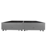 Base Cama Dividida Gris 140x40Cm Para Cochón Dividida Doble 140 X 190 Cm Con Cajones - CAMAS | Bylmo