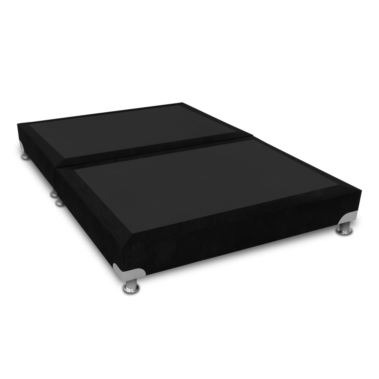Base Cama Dividida Boston Negro 200x30Cm Para Cochón King 200 X 200 Cm - CAMAS | Bylmo