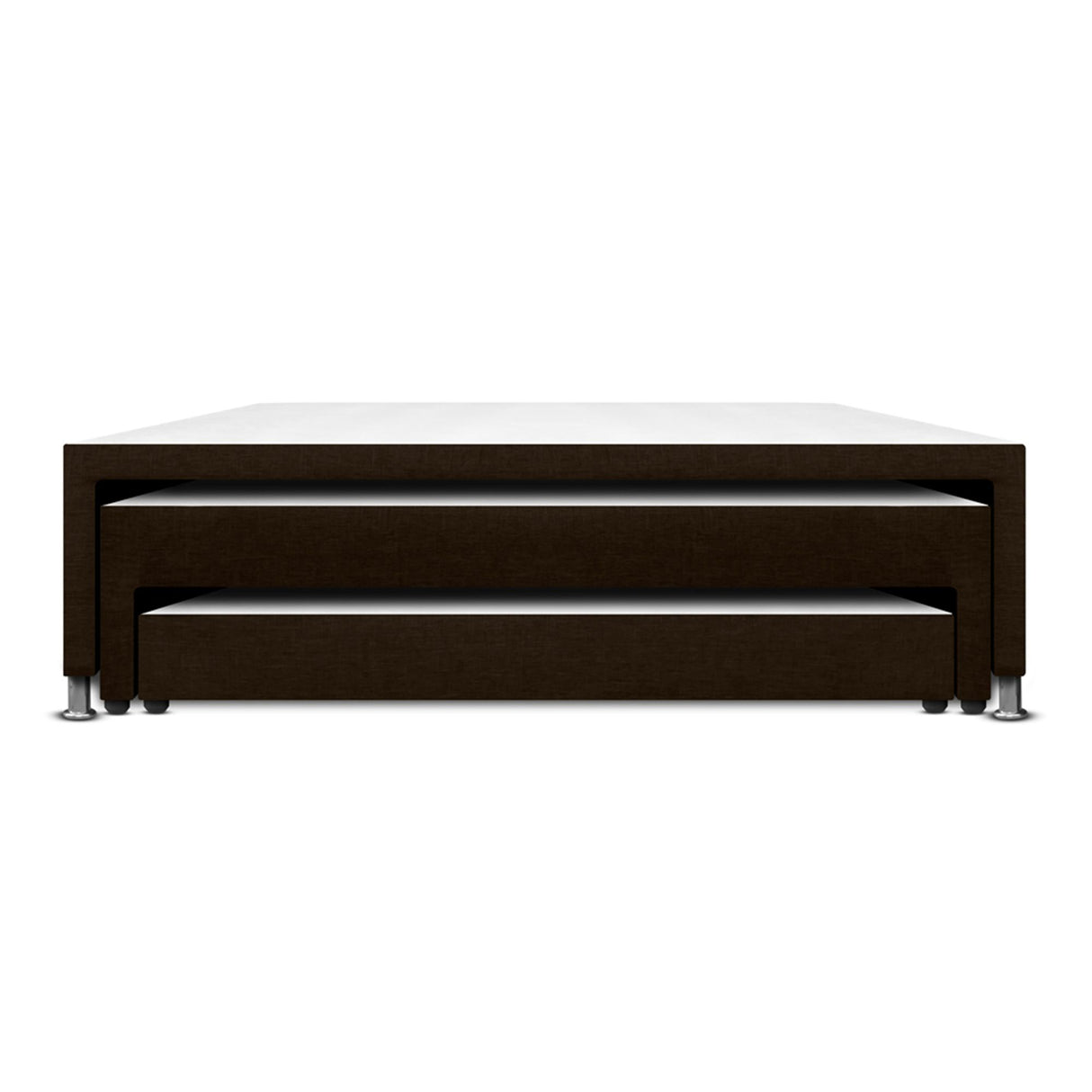 Cama Nido Cafe 120x60Cm Para Cochón Semidoble 120 X 190 Cm De Tres Niveles - CAMAS | Bylmo
