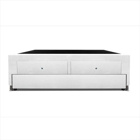 Cama Nido Blanco 90x60Cm Para Cochón Sencillo 90 X 190 Cm Con Baúl y Cajones - CAMAS | Bylmo