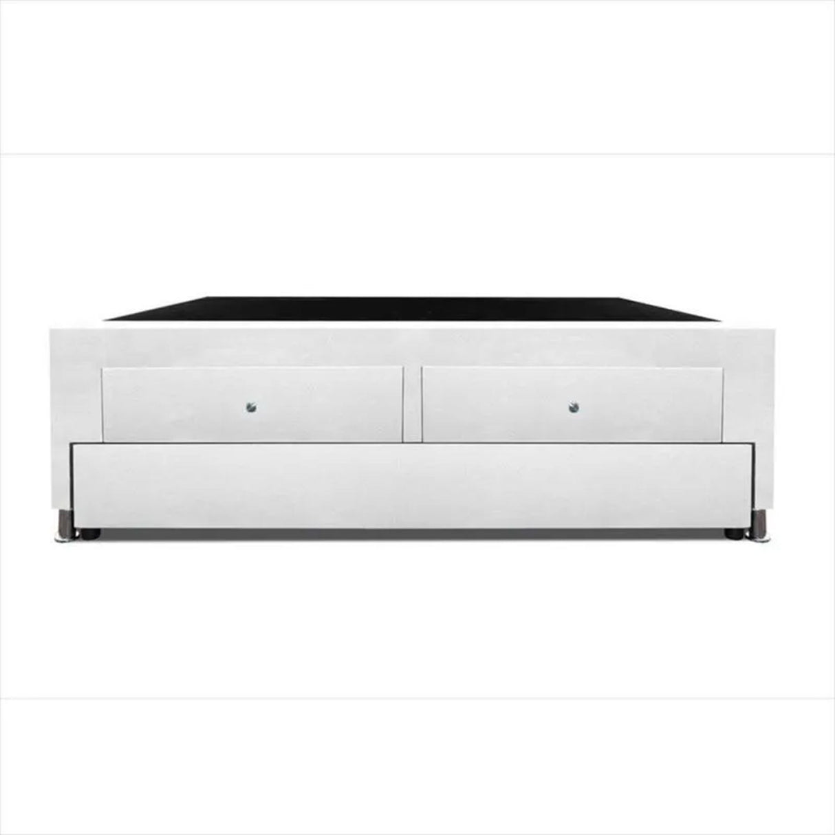 Cama Nido Blanco 100x60Cm Para Cochón Sencillo 100 X 190 Cm Con Baúl y Cajones - CAMAS | Bylmo