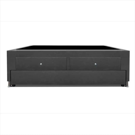 Cama Nido Gris 140x60Cm Para Cochón Doble 140 X 190 Cm Con Baúl y Cajones - CAMAS | Bylmo