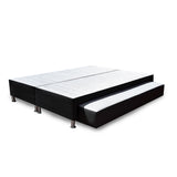 Cama Nido Dividida Negro 120x40Cm Para Cochón Semidoble 120 X 190 Cm - CAMAS | Bylmo