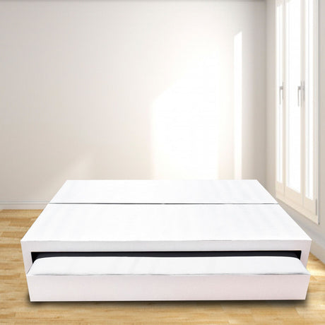 Cama Nido Dividida Blanco 200x40Cm Para Cochón King 200 X 200 Cm - CAMAS | Bylmo