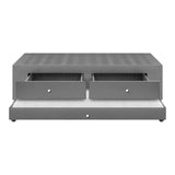 Cama Nido Duplex Gris 100x60Cm Para Cochón Sencillo 100 X 190 Cm Con Cajones - CAMAS | Bylmo