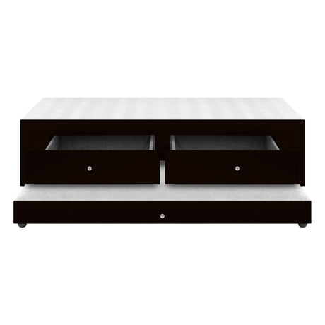 Cama Nido Duplex Cafe 140x60Cm Para Cochón Doble 140 X 190 Cm Con Cajones - CAMAS | Bylmo