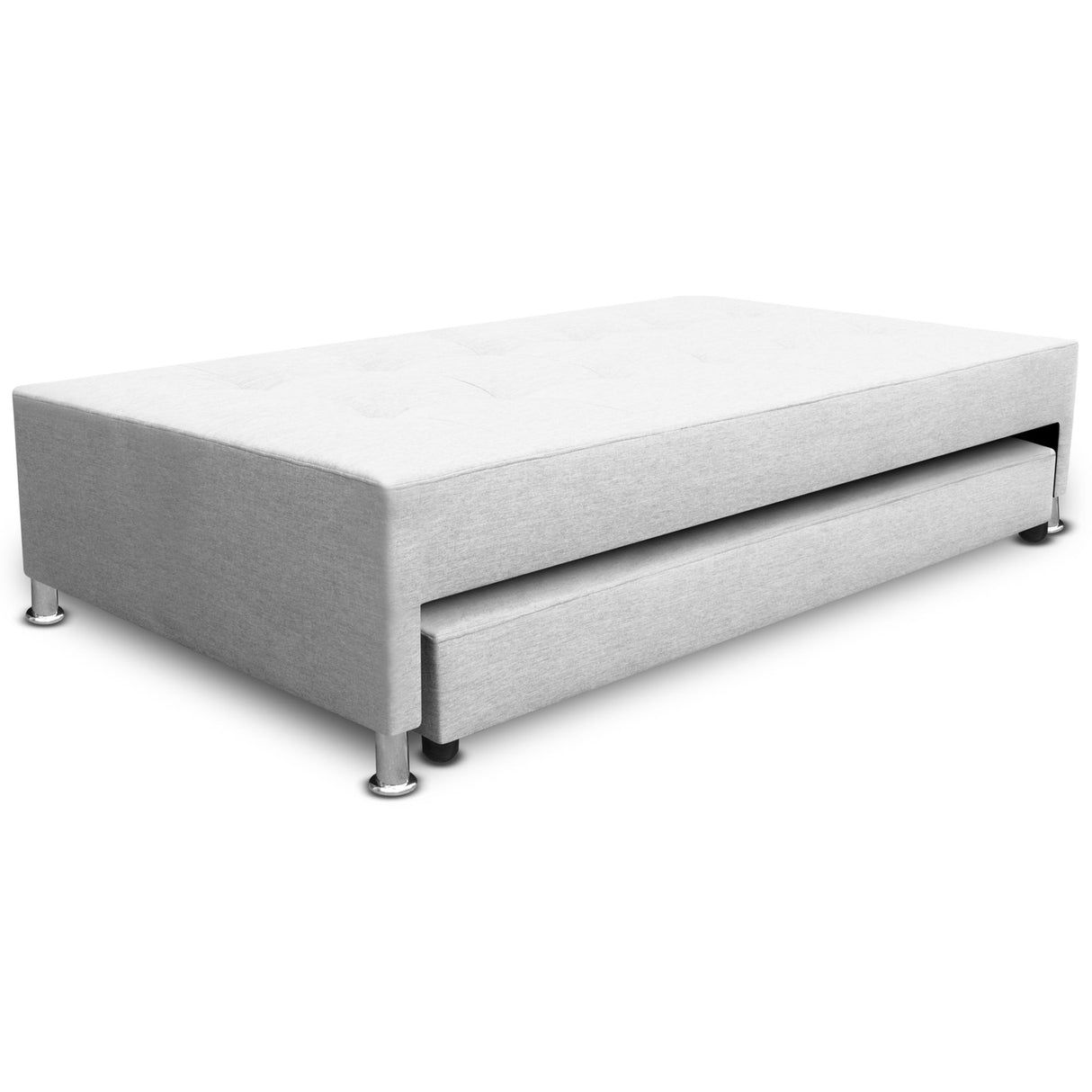 Cama Nido Duplex Jafar Blanco 100x48Cm Para Cochón Sencillo 100 X 190 Cm con Colchones Incorporados - CAMAS | Bylmo