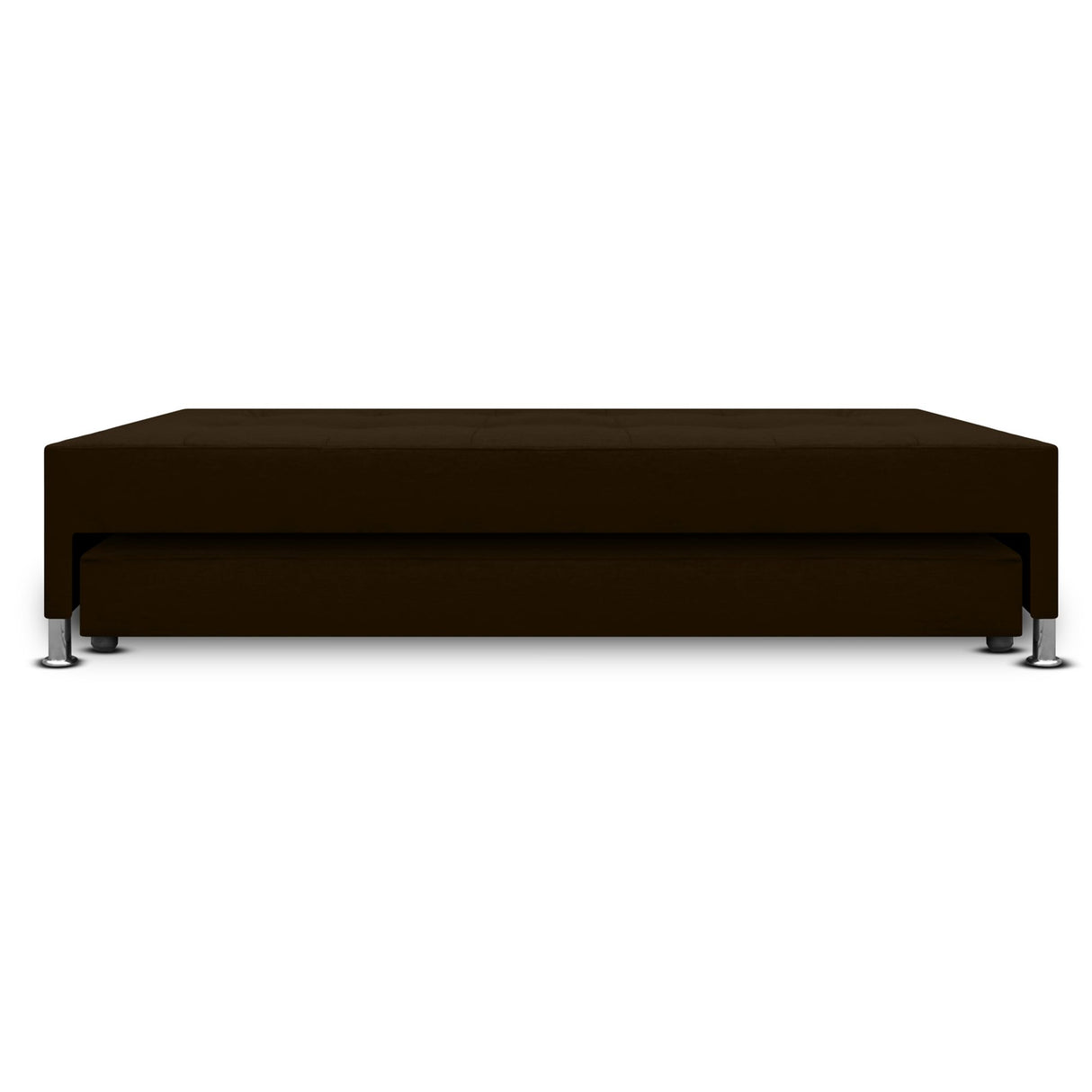 Cama Nido Duplex Jafar Cafe 120x48Cm Para Cochón Semidoble 120 X 190 Cm con Colchones Incorporados - CAMAS | Bylmo