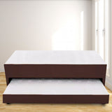 Cama Nido Duplex Cafe 120x48Cm Para Cochón Semidoble 120 X 190 Cm con Colchones Incorporados - CAMAS | Bylmo
