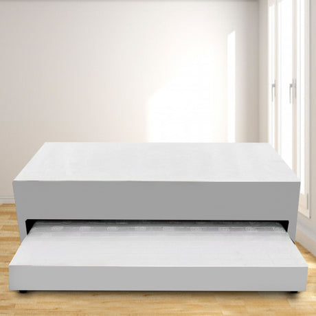 Cama Nido Duplex Blanco 140x48Cm Para Cochón Doble 140 X 190 Cm con Colchones Incorporados - CAMAS | Bylmo